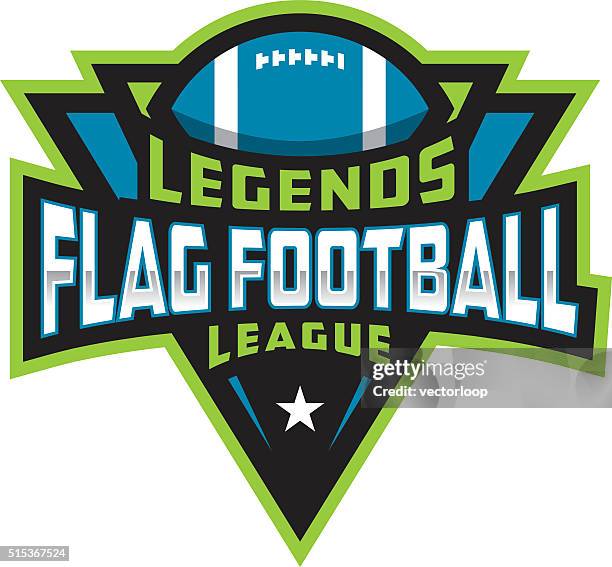 flag football league - flag football stock illustrations