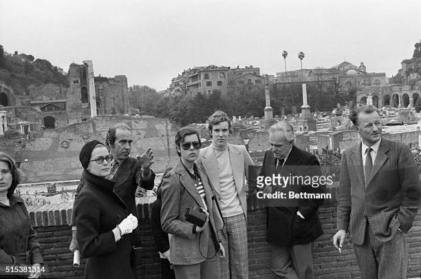 Prince Ranier of Monaco, his wife Princess Grace and their children Prince Albert, Princess Caroline and Princess Stephanie during a sightseeing tour...