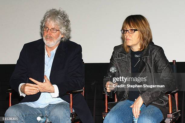 Producer/Director Charles Shyer and Producer Elaine Pope answer questions from the audience during the Q & A following the Variety Screening Series -...