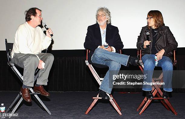 Film Historian/Moderator Pete Hammond, Producer/Director Charles Shyer and Producer Elaine Pope answer questions from the audience during the Q & A...