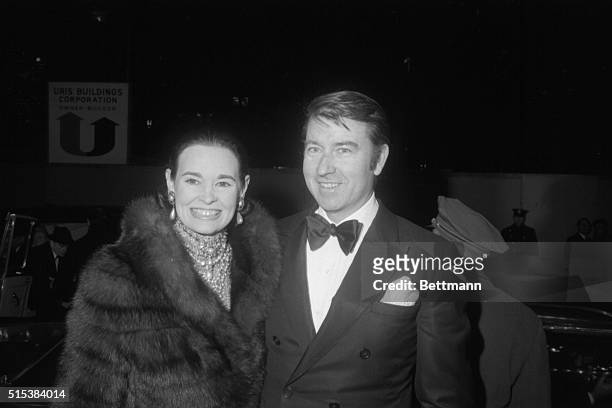 Wyatt Cooper and his wife, the former Gloria Vanderbilt, at premiere of ‘Coco' in New York.