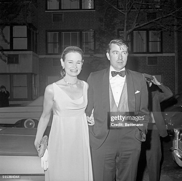 Vanderbilt and her husband Wyatt Cooper arrive for a party.