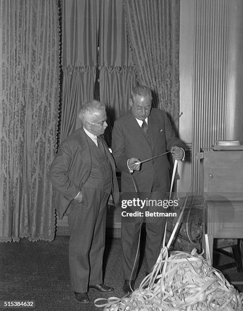 Dr. Alan Roy Dafoe, doctor to the Dionne Quintuplets, of Callandar, Ont., Canada, visited the New York Stock Exchange, November 13th. Dr. Dafoe is...