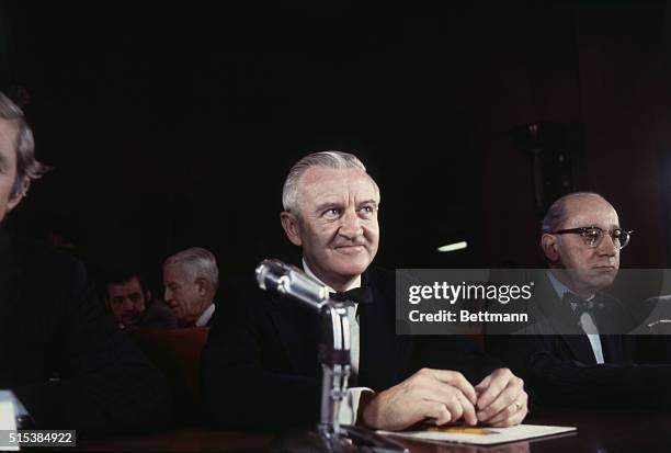John P. Stevens as he appears before Senate Judiciary Committee on his nomination to be a member of U.S. Supreme Court.