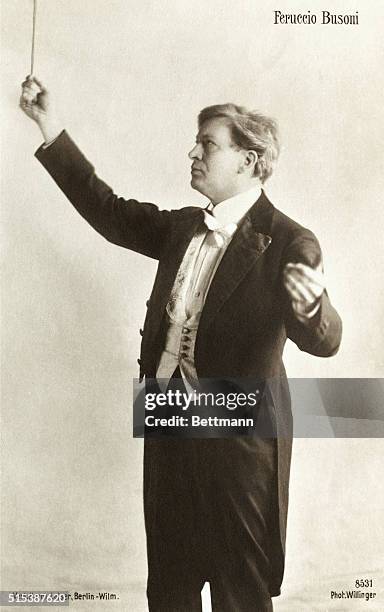 Busoni 18 Portrait Of Composer And Pianist Ferruccio Busoni Stock Photos, High ...