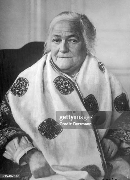 Portrait of German Communist Clara Zetkin, circa 1925.