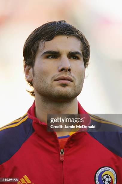 Portrait of Adrian Mutu of Romania prior to the World Cup group 1 match between Czech Republic and Romania on October 9, 2004 at the Toyota Arena,...