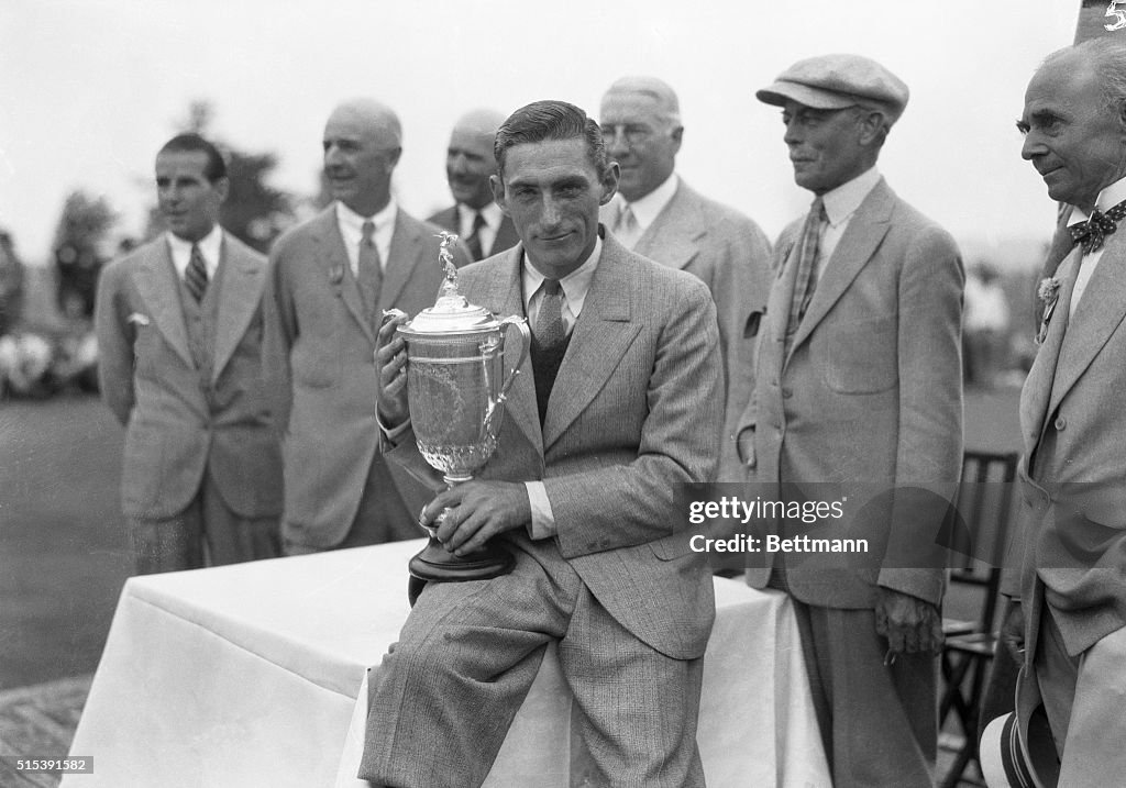 Tommy Armour Holding Golf Trophy