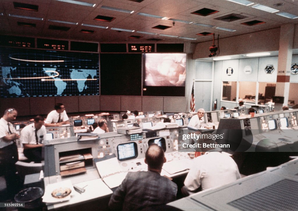 Mission Operations Control Room at NASA