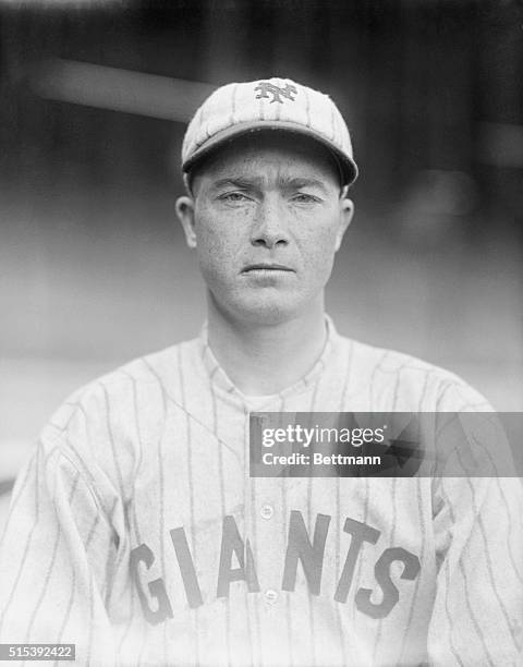 New York Giants train at San Antonio, Texas, Jesse Barnes, close-up.