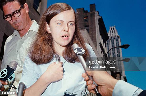 New York: Bernadette Devlin, the fiery 22-year-old Member of Parliament from Mid-Ulster, Northern Ireland, speaks to a crowd demonstrating in front...
