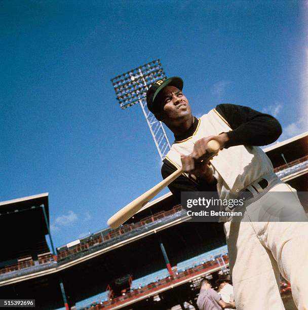 Pittsburgh Pirate Roberto Clemente in Batting Pose