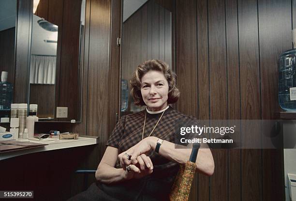 Hollywood, California: Actress Ingrid Bergman in her dressing room at Columbia Pictures, where she is making the movie Cactus Flower.