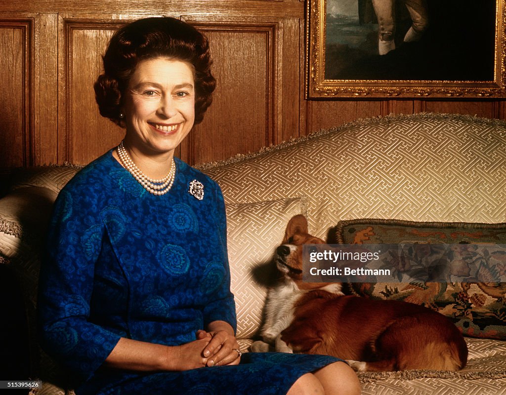 Queen Elizabeth II with Corgi