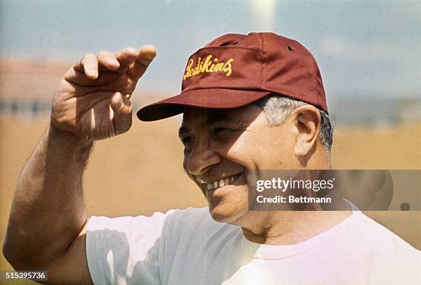 Washington Redskin coach Vince Lombardi is shown in head and shoulders shots during the football seasons first day's training.