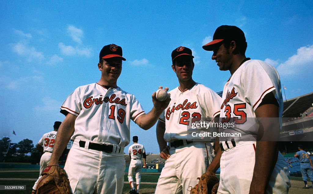 Members of Baltimore Orioles Team