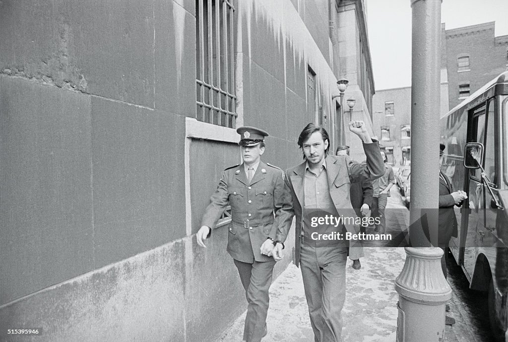 Francis Simard Displaying Clenched Fist Salute