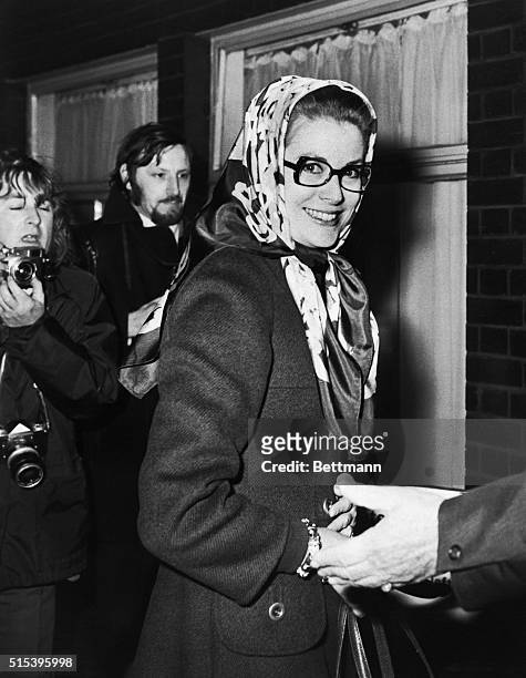 London: Princess Grace of Monaco flashes a smile as she enters the Royal Festival Hall in London to rehearse for the charity show Night of Nights.