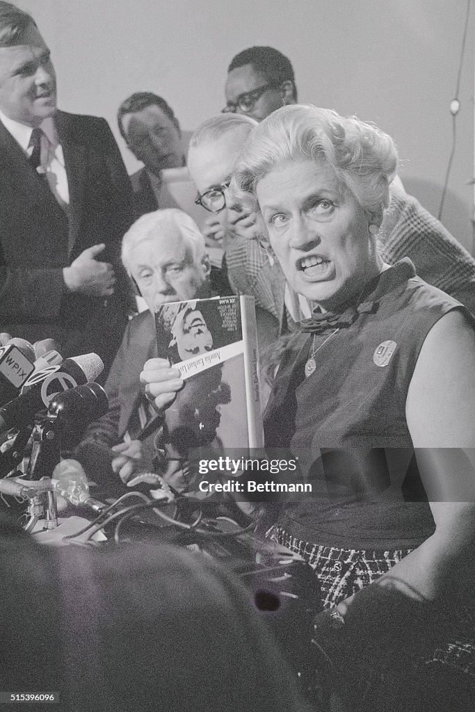 Irene Bolam Speaking to Press