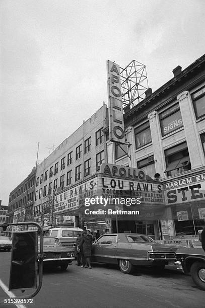 New York: Famous landmark the Harlem Apollo Theater where many black performers including Ella Fitzgerald got their start. The theater is along the...