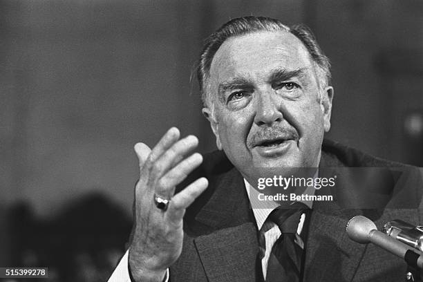 Walter Cronkite, citing government intimidation and harassment of the broadcasting industry, called for an end to federal control of radio and...
