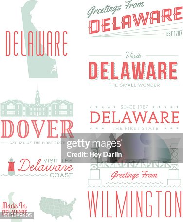Delaware Text Delaware Typography High-Res Vector Graphic - Getty Images
