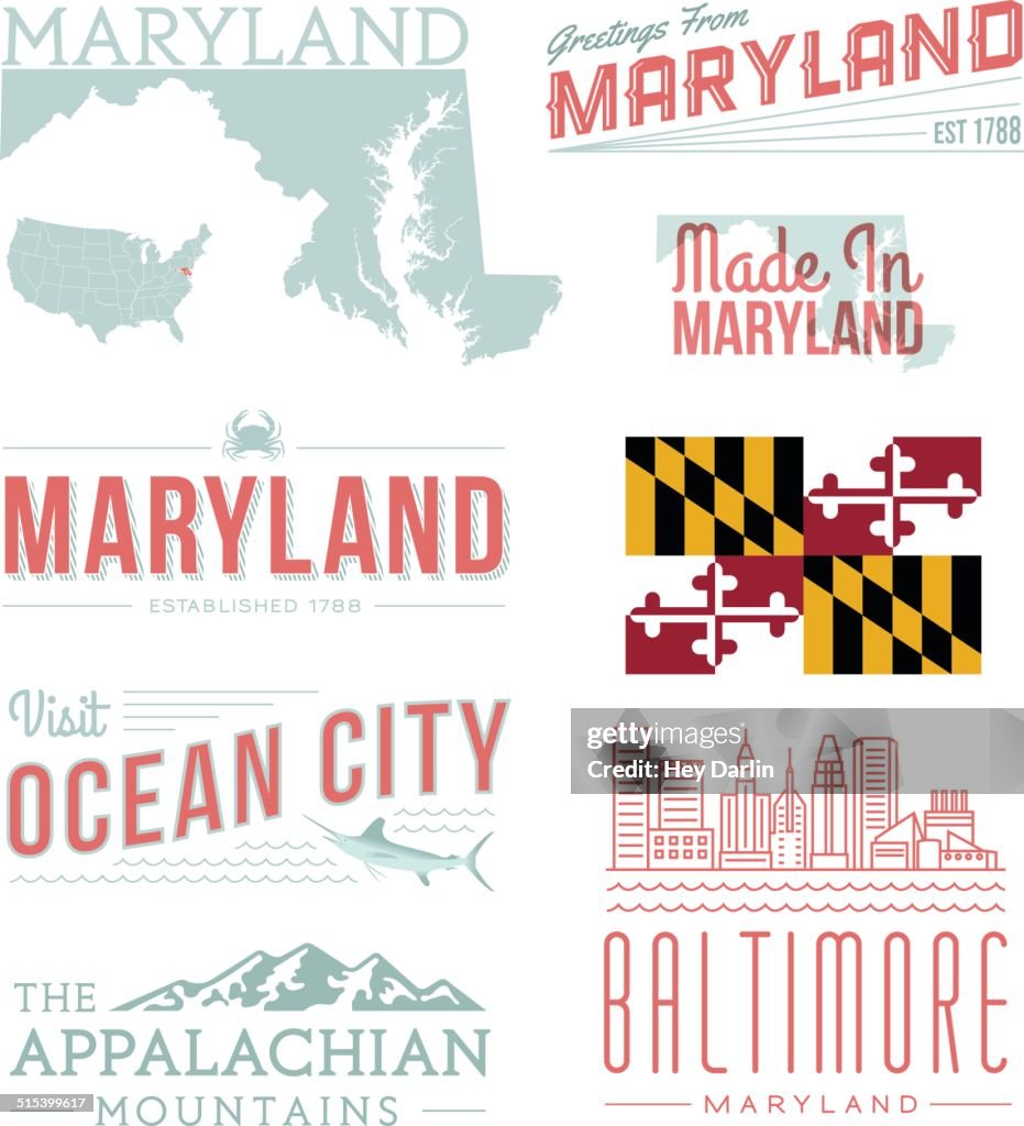 Maryland Typografie