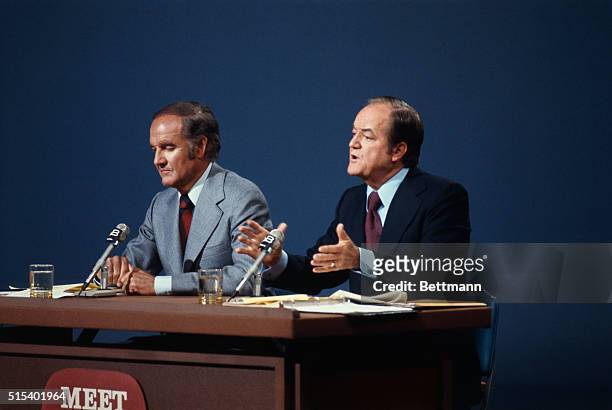 Burbank, CA: Senator George McGovern and Senator Hubert Humphrey , both seeking the Democratic Presidential nomination, hold their second debate on...
