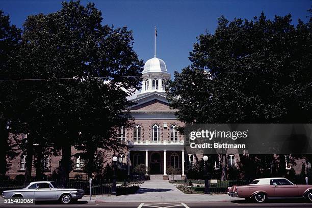 Carson City, NV: Exterior view of the Nevada State Capitol building in Carson City.