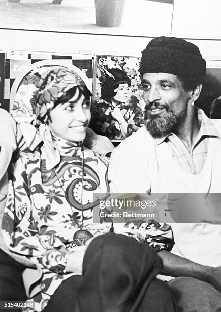 Wealthy British socialite Gale Benson with Black Power follower Hakim Jamal at a London party. Gale Benson's murdered body was found buried in the...