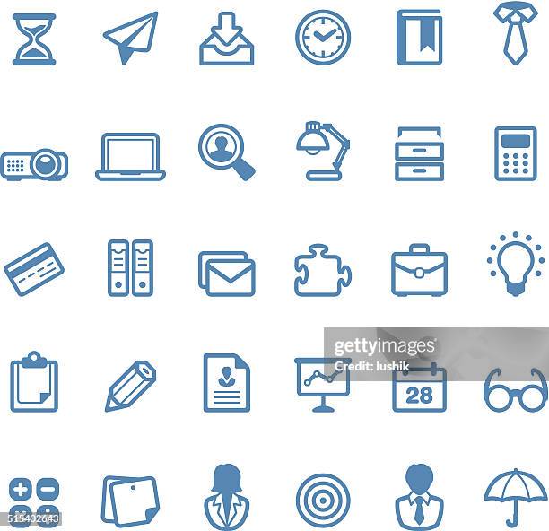 office icons / linico series - target centre stock illustrations