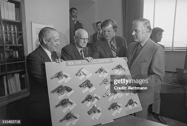 Washington: A House Judiciary subcommittee 6/17 opened hearings on gun control and heard Sen. Edward M. Kennedy, , who lost two brothers to guns,...