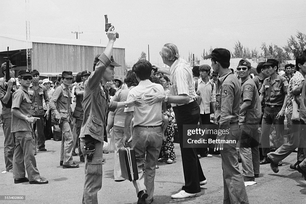 South Vietnamese Soldier Holding Gun