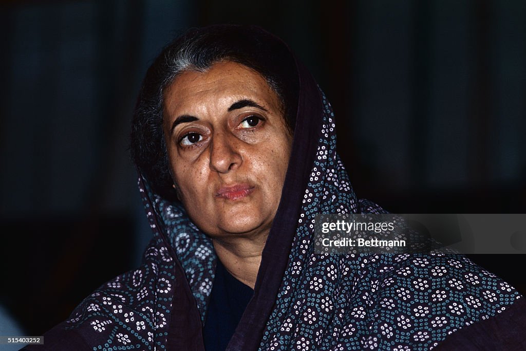 Prime Minister Indira Gandhi...