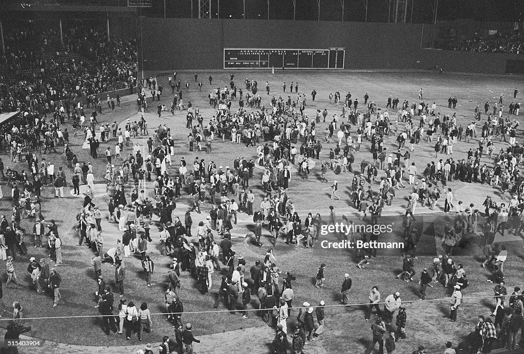 People Fighting in Fenway Park