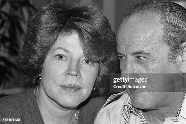 Actor Eli Wallach and his wife, actress Anne Jackson, relax in their New York apartment recently. They work together often. "I like it when we work...