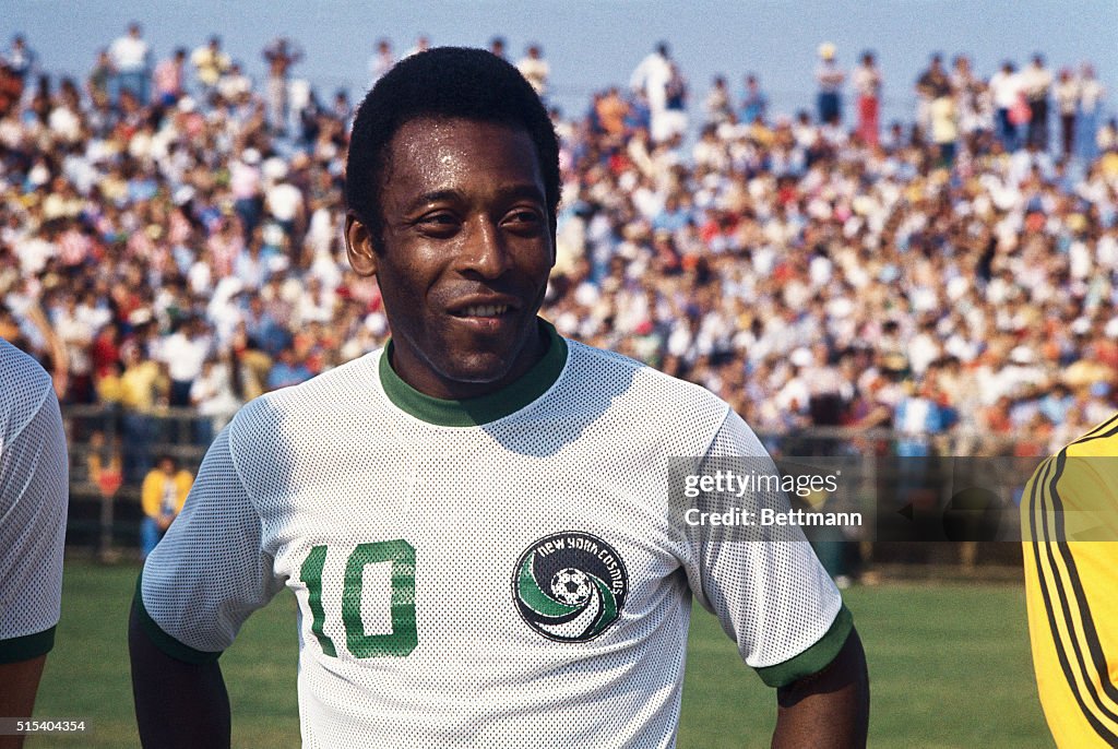 Soccer Favorite Pele Posing