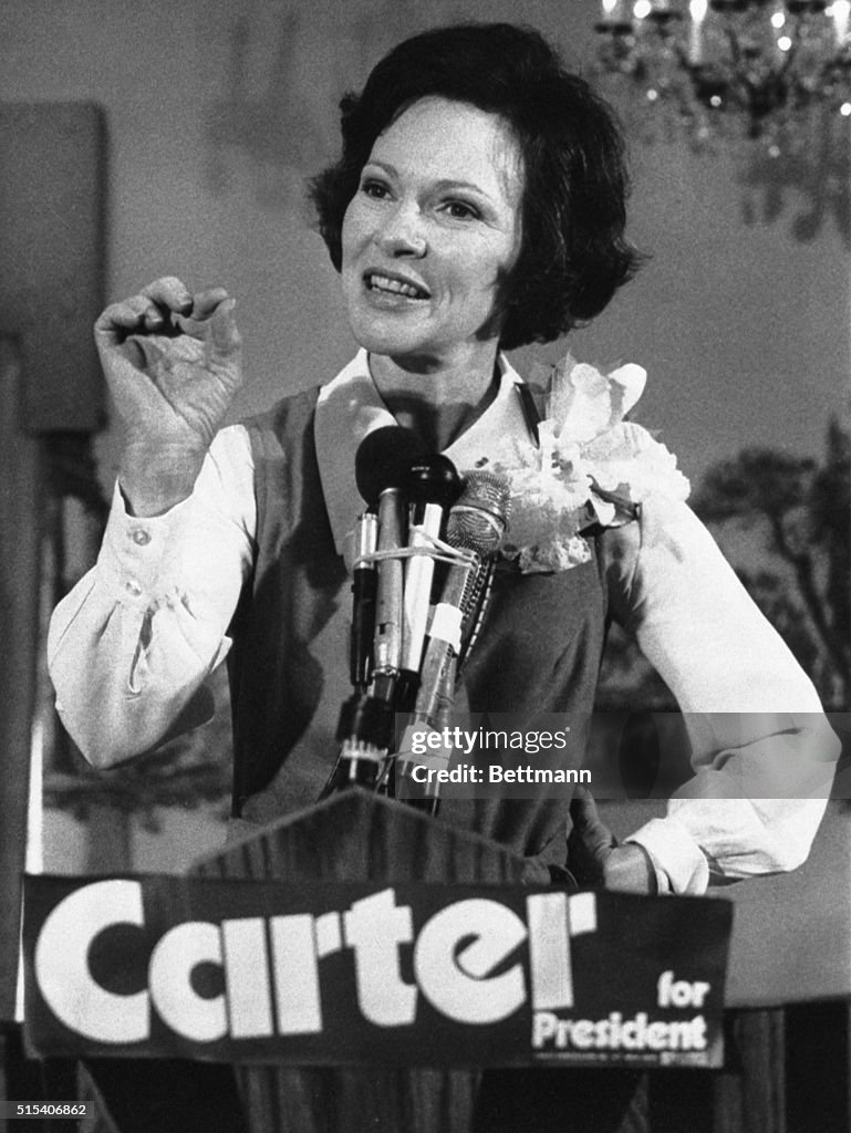 Rosalynn Carter at Press Conference