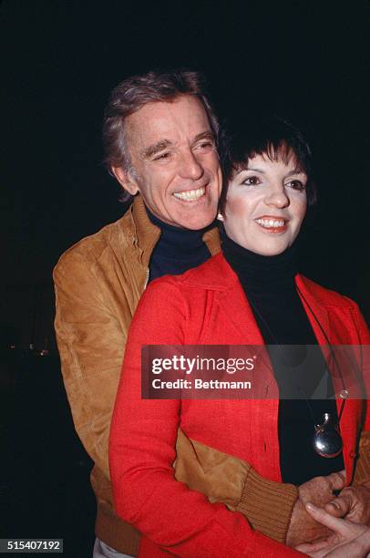 Gower Champion and Liza Minnelli are seen at a press conference 4/25 where they announced that Champion will replace Barry Nelson in her Broadway...