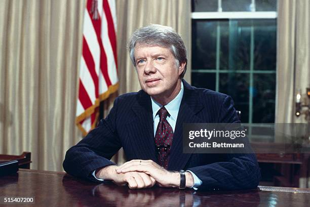 President Carter is about to address the nation from the White House on his energy proposals.