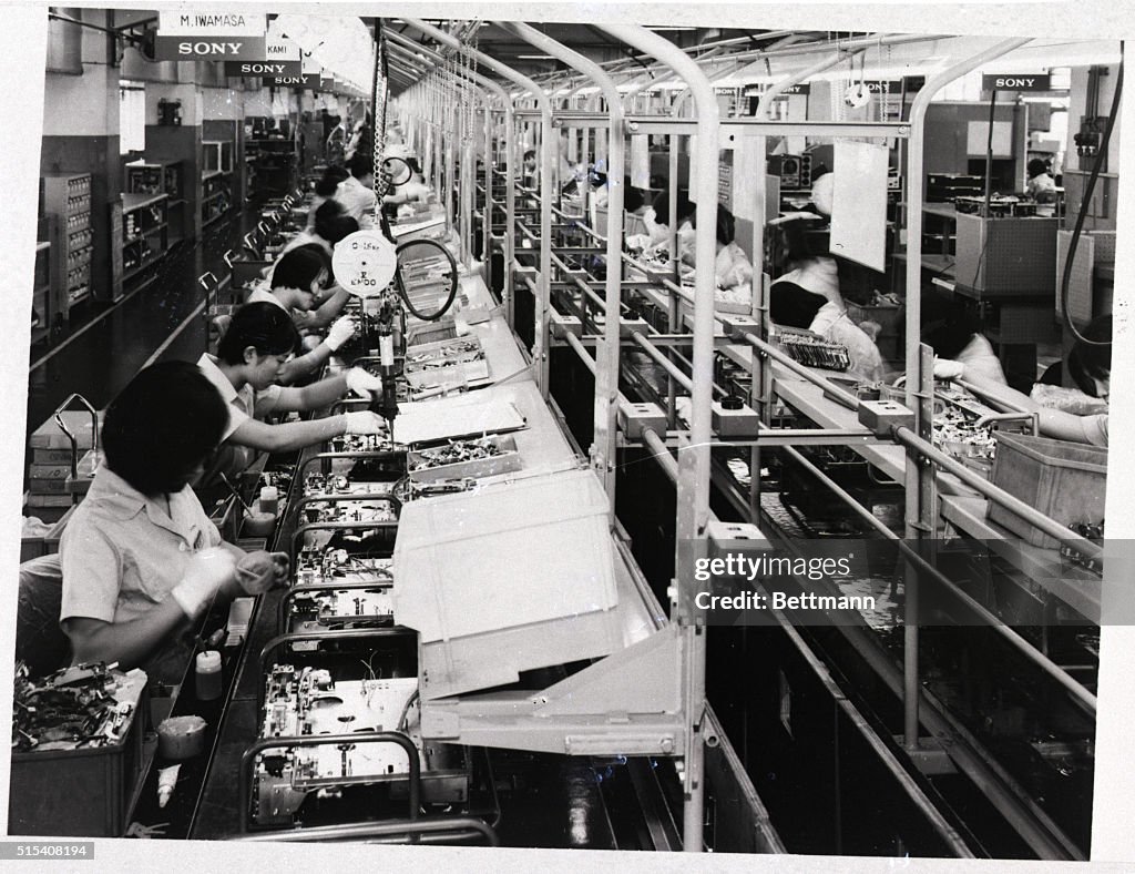 Sony Trinitron Assembly Line