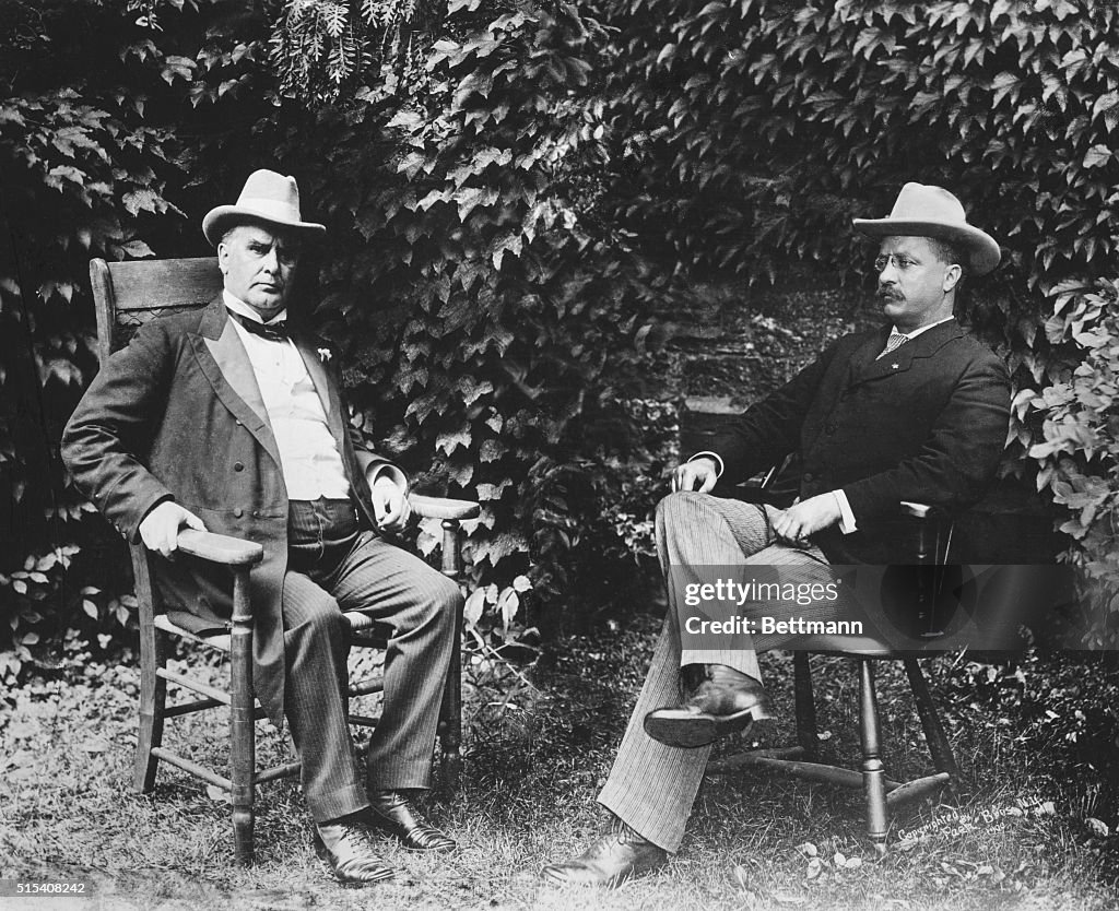 William McKinley and Theodore Roosevelt