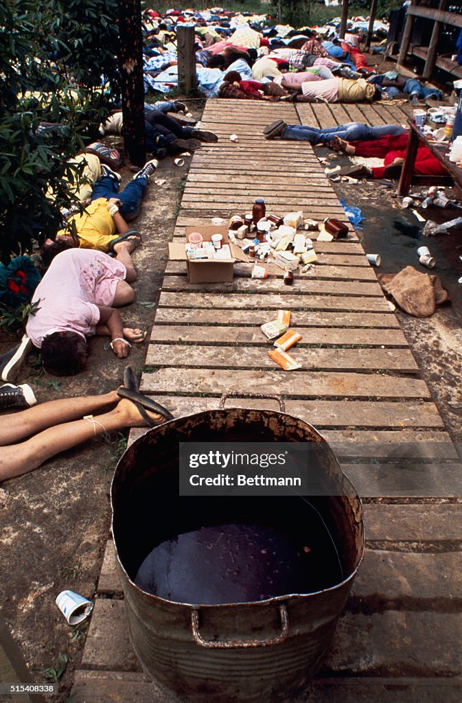 Corpses on the Ground at the Jonestown Commune