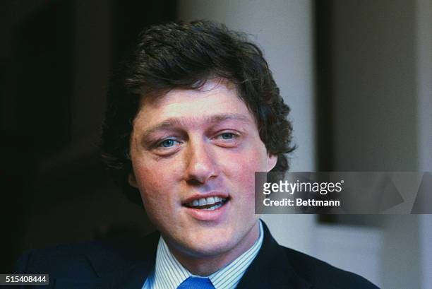 An earlier photo of Bill Clinton, Governor elect, .