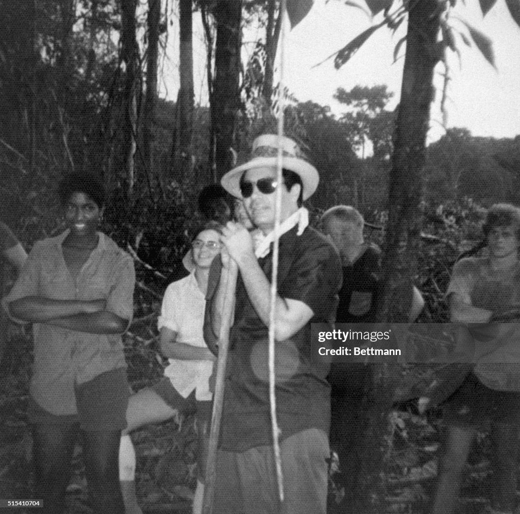 Jim Jones with His Followers