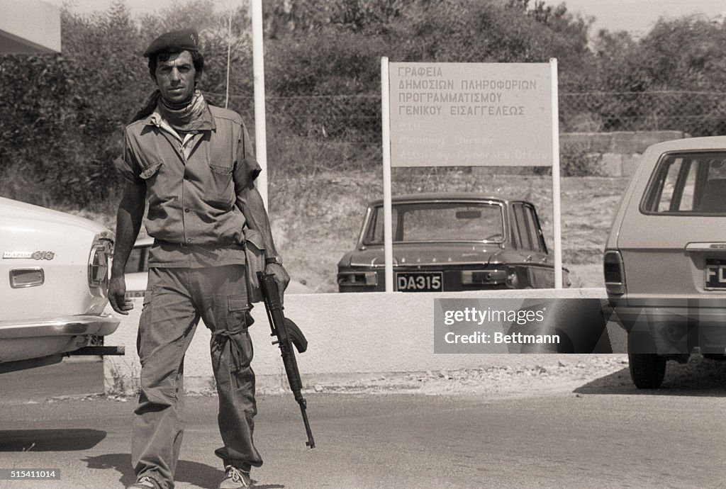 Greek Cypriot Soldier Armed With Ak-47