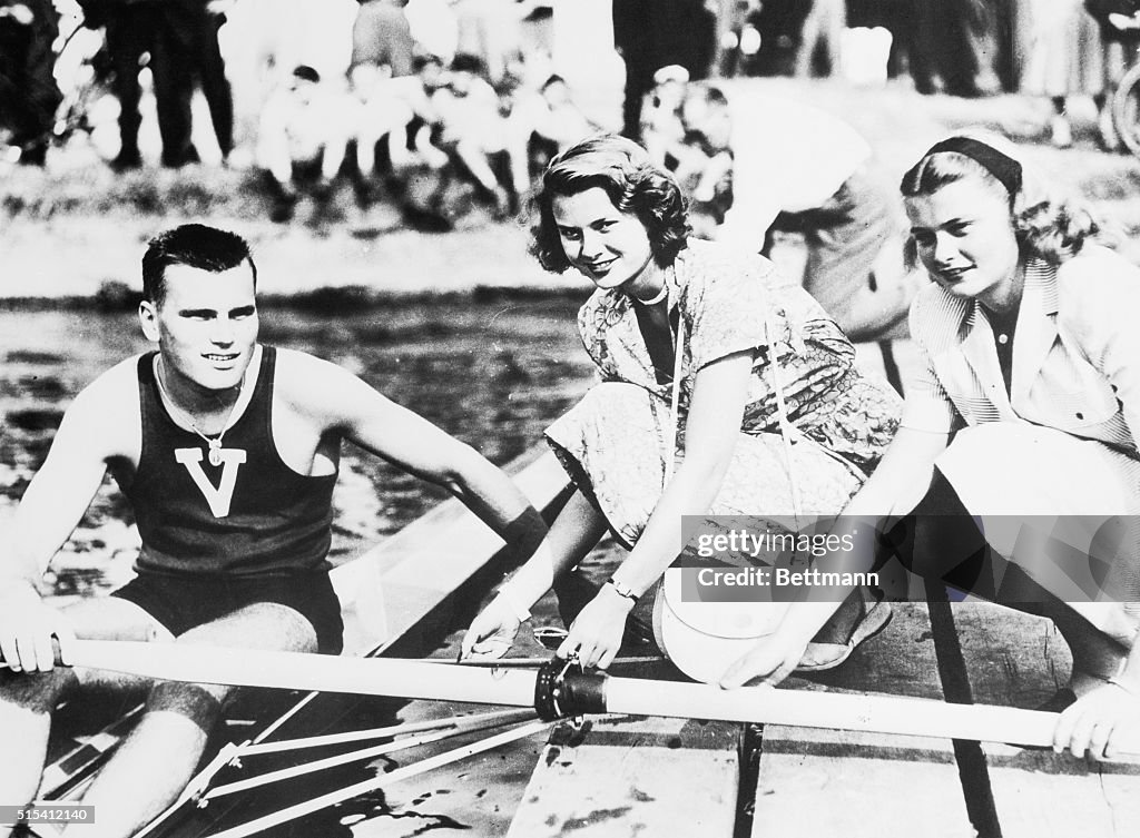 John B. Kelly Jr. With Sisters in Boat