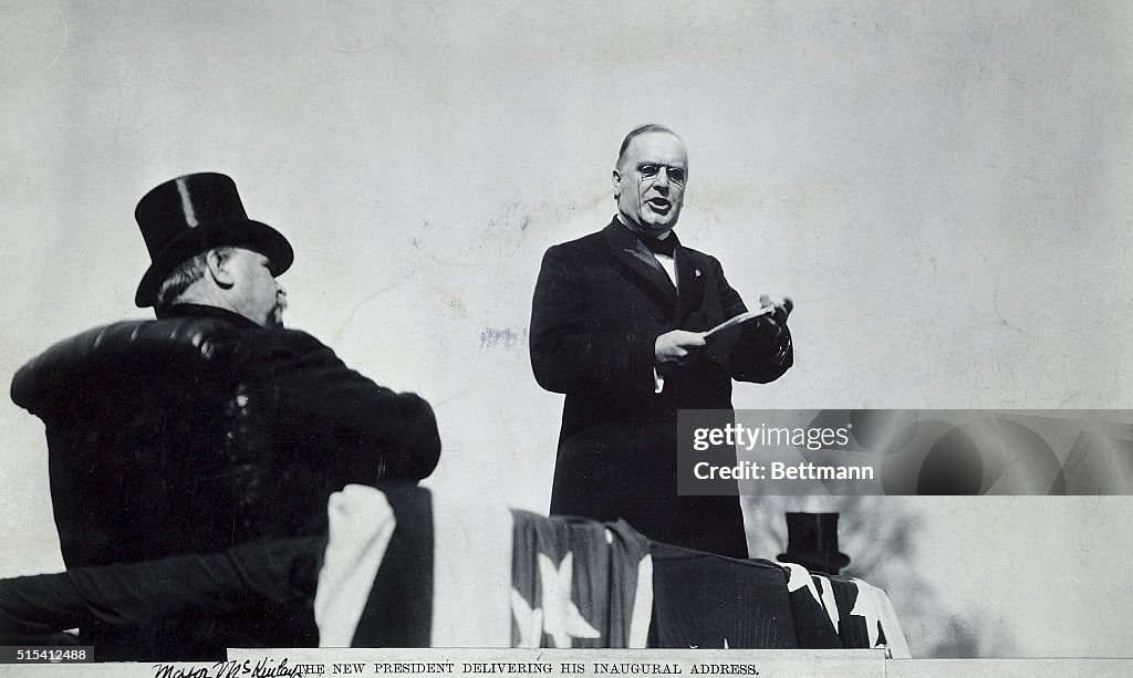 William Mckinley Addressing Public