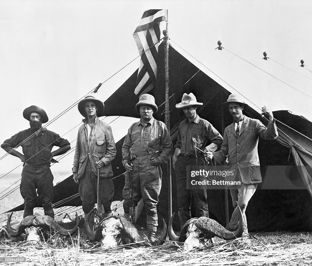 Theodore Roosevelt with Hunting Expedition