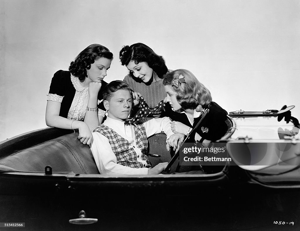 Mickey Rooney and Costars from Love Finds Andy Hardy